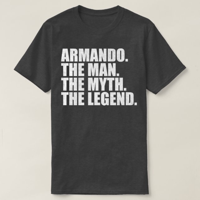 Camiseta Armando Armando Nome Armando nome dado (Frente do Design)