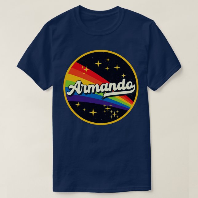 Camiseta Armando Rainbow No Space Vintage Style (Frente do Design)