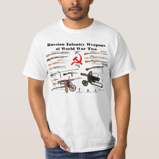 Camiseta Armas da infantaria do russo de WW2 (Frente)