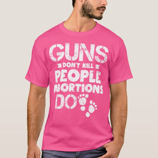 Camiseta Armas de Aborto Não Matar Pessoas (Frente)