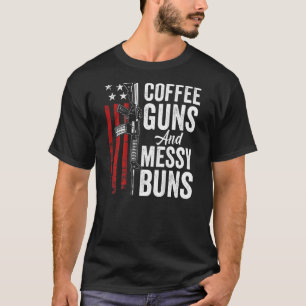 Camiseta Armas De Café E Armas De Buns Mensageiros Ar15 Arm