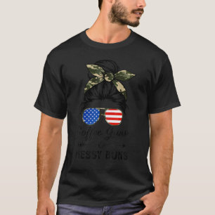 Camiseta Armas de Café e Armas Mensais Gun EUA Bandeira
