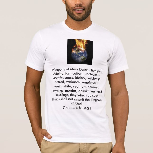 Camiseta Armas de destruição maciça (Frente)