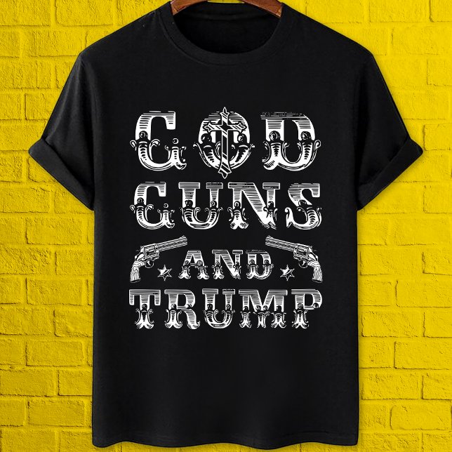 Camiseta Armas de Deus e amante de armas de caça Pro trump  (Criador carregado)