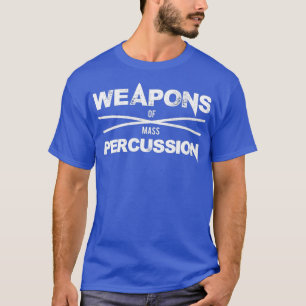 Camiseta Armas De Drummer Do Metal Rock De Persão Em Massa