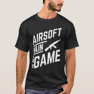 Camiseta Armas de gás da Airsoft dizendo: