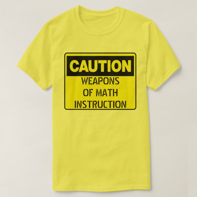 Camiseta Armas de Instrução Matemática (Frente do Design)