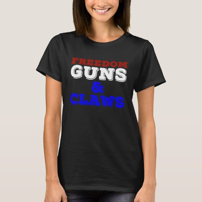 Camiseta Armas de liberdade e seletores de Duro Emenda de s (Frente)