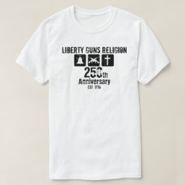 Camiseta Armas de Liberdade Religião Estabelecida 1776 250º