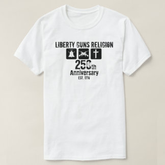 Camiseta Armas de Liberdade Religião Estabelecida 1776 250º