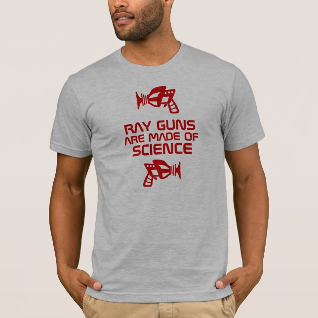 Camiseta Armas de raio são feitas de Ciência! (Frente)