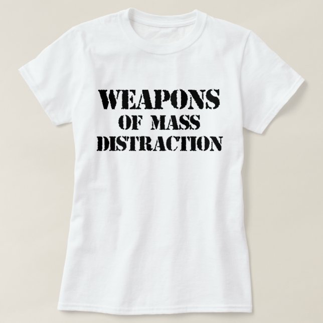 Camiseta Armas do t-shirt maciço da distracção (Frente do Design)