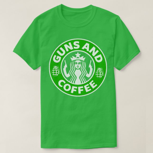 Camiseta Armas e café (Frente do Design)