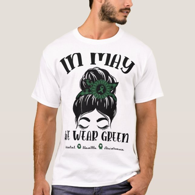 Camiseta Armas Em Maio Vestimos Consciência Mental Verde (Frente)