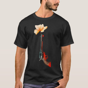 Camiseta Armas flores para uma joaninha