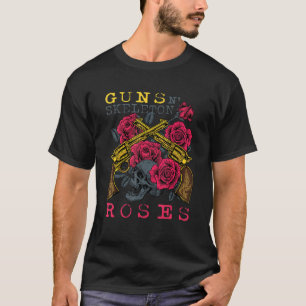 Camiseta Armas N' Rosas de Halloween Esqueleto