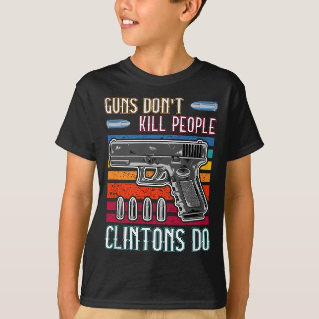 Camiseta Armas Não Matares Pessoas Clintons Do - Conservado (Frente)
