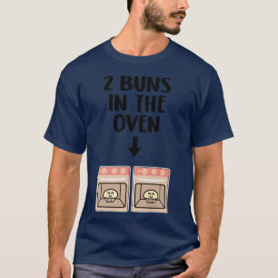 Camiseta Armas No Anúncio De Gravidez Do Forno Twins