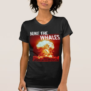 Camiseta armas nucleares as baleias - personalizadas -