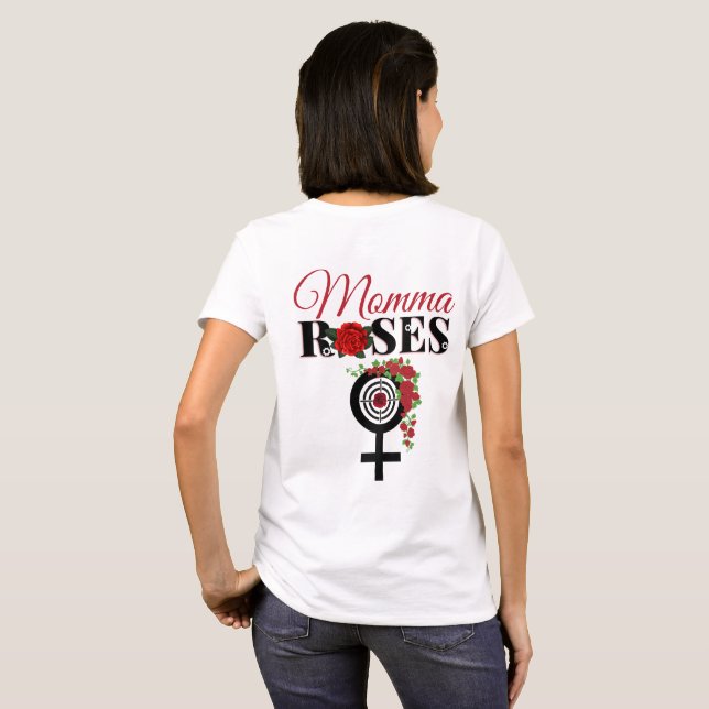 Camiseta Armas ou Rosas Rever Rosas de Mamães (Parte Traseira Completa)