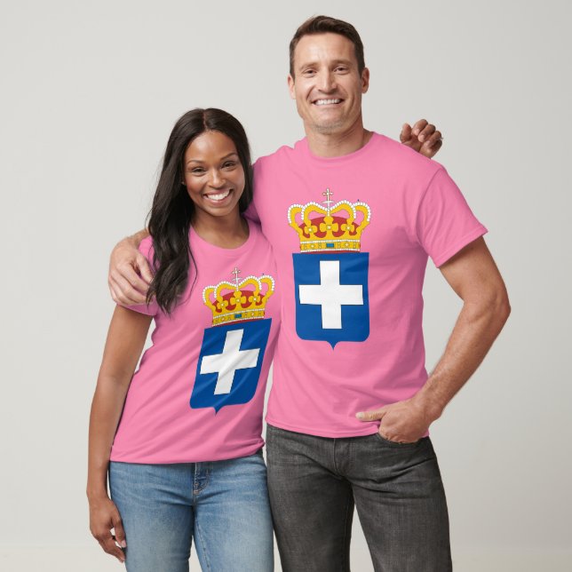 Camiseta Armas reais gregas, Grécia (Unissex)