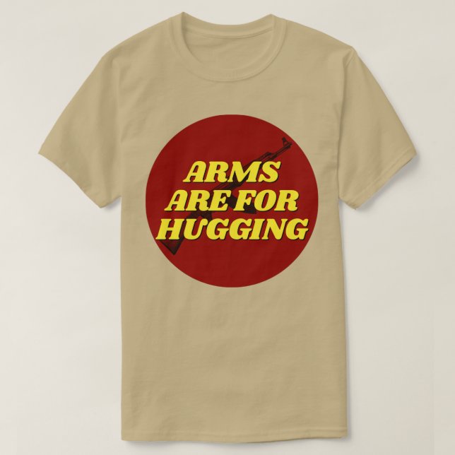 Camiseta Armas são para abraçar (Frente do Design)