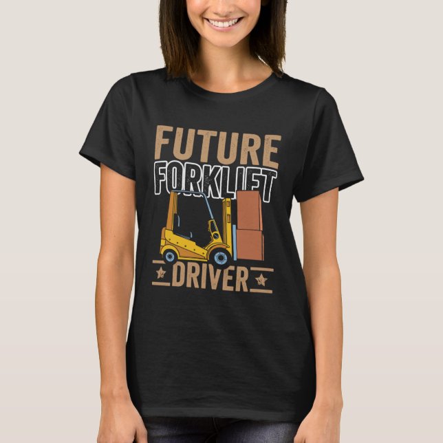 Camiseta Armazém Futuro de Operadores de Empilhador de Empi (Frente)