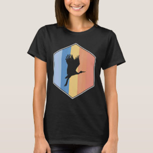 Camiseta Armazenagem Com Cores Retroativas Num Hexágono