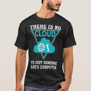 Camiseta Armazenamento de arquivos de computação em nuvem B