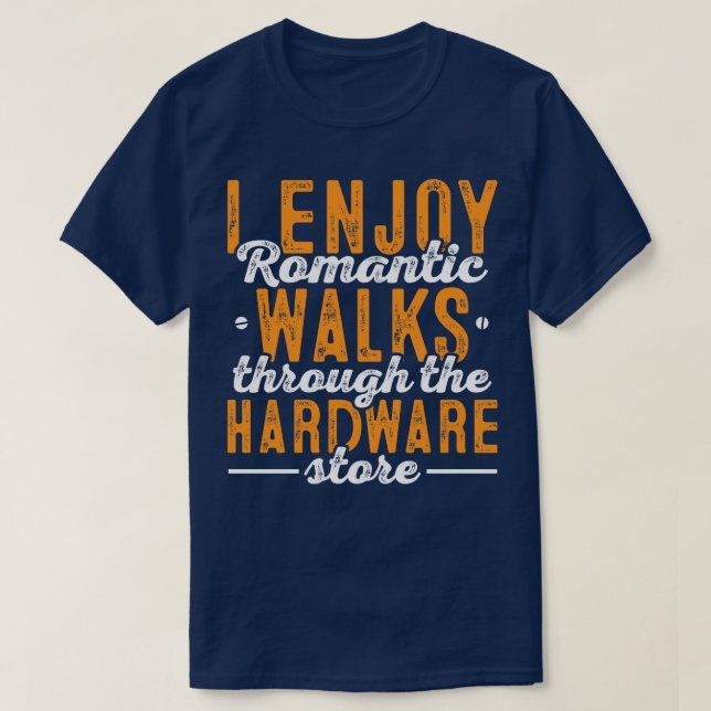 Camiseta Armazenamento de hardware Handyman Carpenter Woodw (Frente do Design)