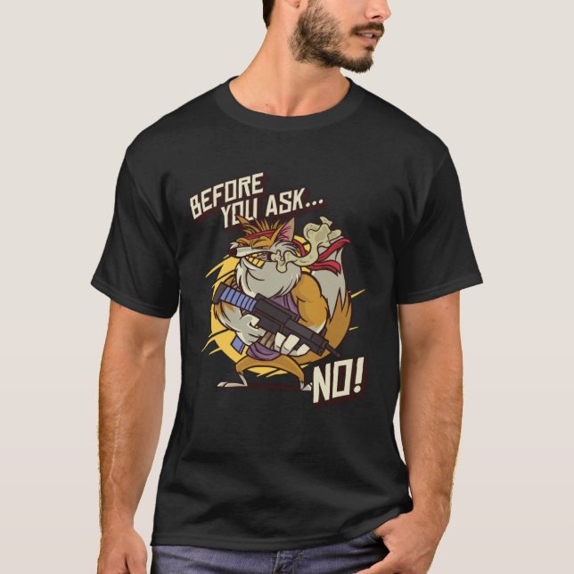 Camiseta Armed Red Foxes Before You Ask No Wild Animal Fox (Frente)