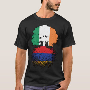 Camiseta Armênia - Bandeira da árvore da Irlanda na Irlanda