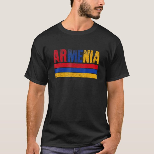 Camiseta Armenia Flag Armenian Mens Womens Kids 1 (Frente)