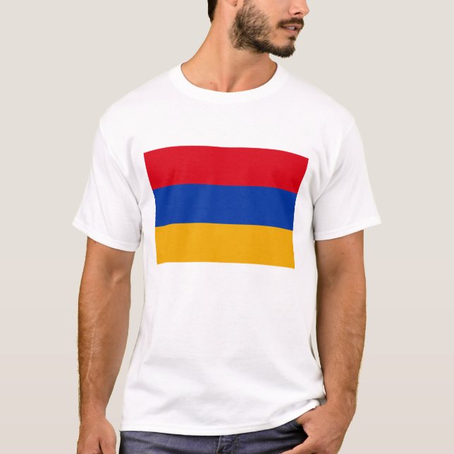 Camiseta Armenia Flag T-Shirt, Patriotic T-Shirts, (Frente)