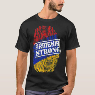 Camiseta Armênia Forte País Armênio, em apuros, com pavilhã