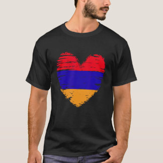 Camiseta Armênia Heart Armian Flag Pride Armênia