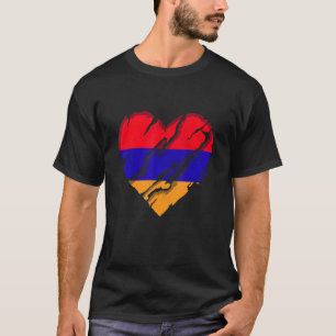 Camiseta Armênia Heart Armian Flag Pride Armênia