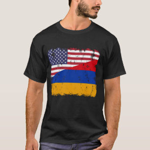Camiseta Armênia Orgulho Armênio-americano Flag Roots Herit