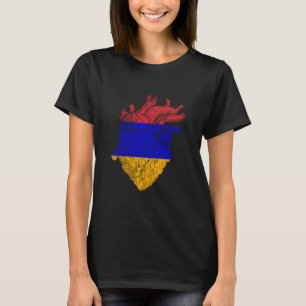 Camiseta Armênia Orgulho Armênio Bandeira da Armênia Coraçã