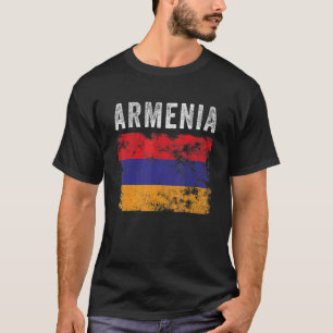 Camiseta Armênia Sinalizador Homens Afetados Mulheres Crian