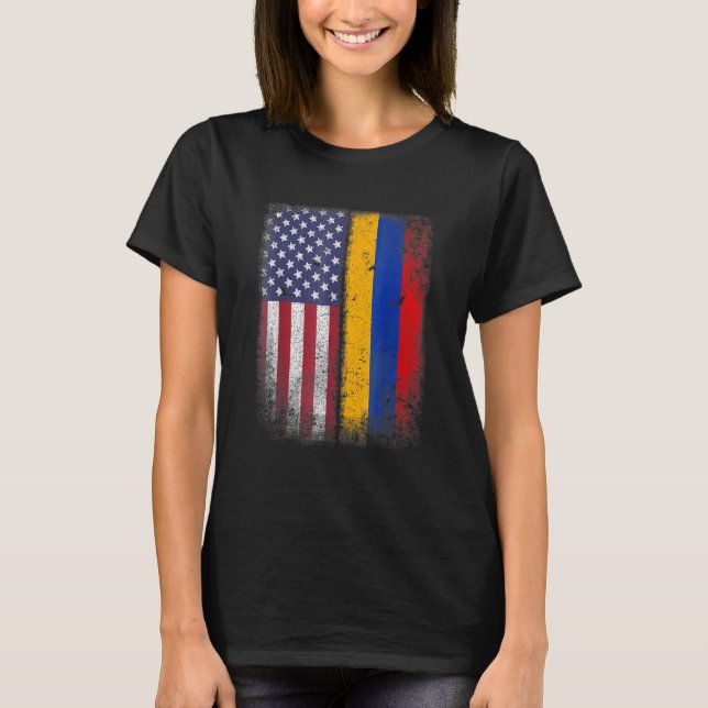 Camiseta Armenian American Flag Armenia Usa (Frente)