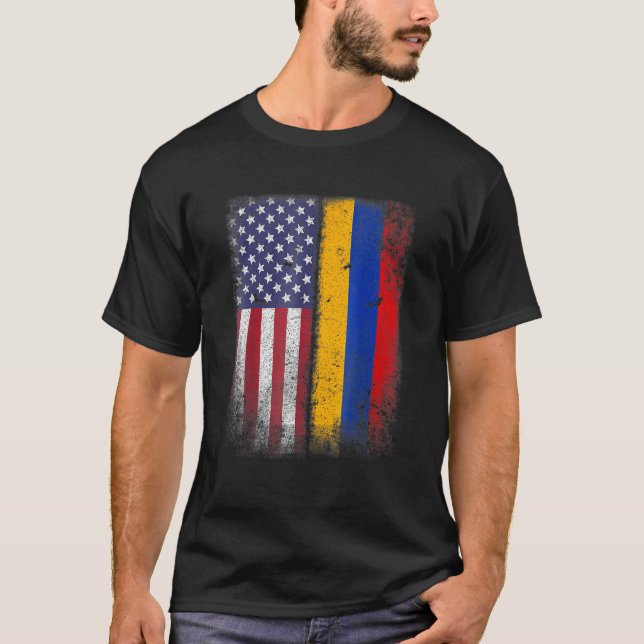 Camiseta Armenian American Flag Armenia Usa (Frente)