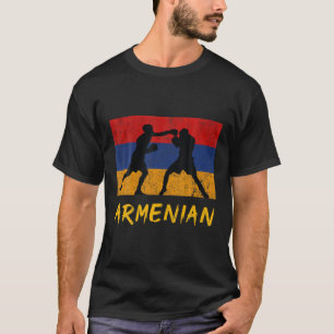 Camiseta Armênio Boxando luvas Armênia Orgulho Homens Gar