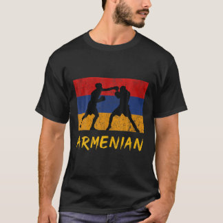 Camiseta Armênio Boxando luvas Armênia Orgulho Homens Garot