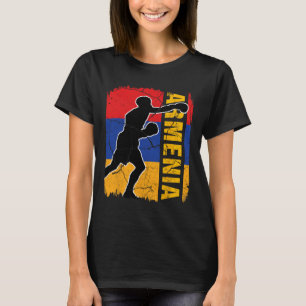 Camiseta Armênio Boxing Team Armênia Sinalizador Luvas Boxa