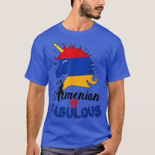 Camiseta Armênio orgulhoso e fabuloso Unicórnio Cute Armêni
