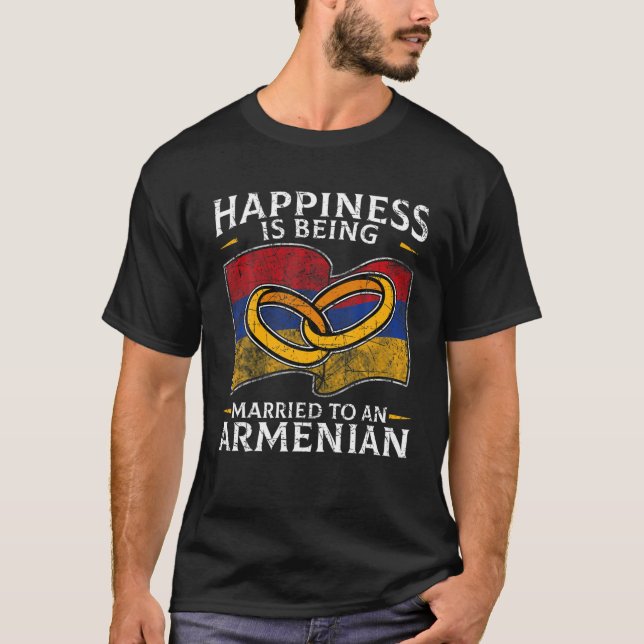 Camiseta Armênio Raízes Armênio Herança Casamento Casada F (Frente)