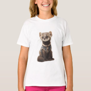 Camiseta Arminho de Colete Abotoado Kids