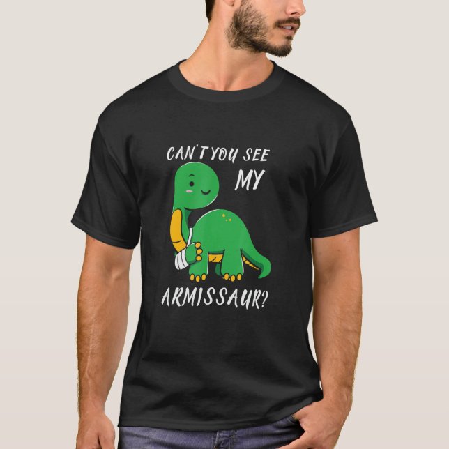 Camiseta Armissaur Quebrado Lesão por Braço Recuperação do  (Frente)