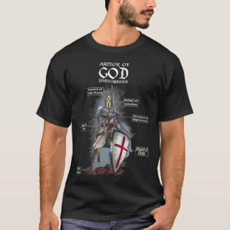 Camiseta Armor de Deus Ephesianos 6 10 18 Verso Bíblia